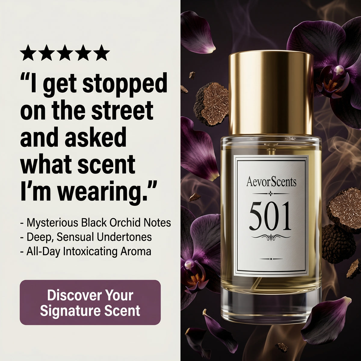 501 inspired by Black orchid (Unisex)