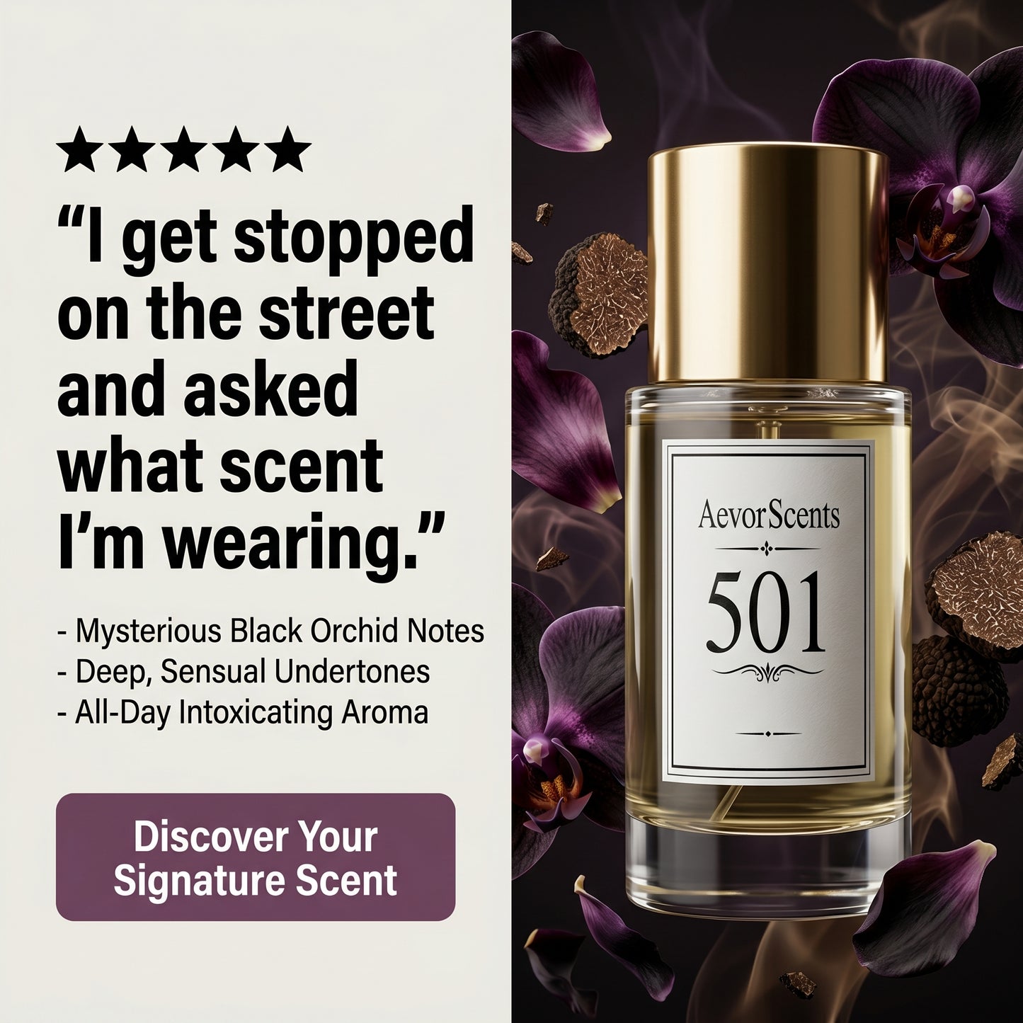 501 inspired by Black orchid (Unisex)